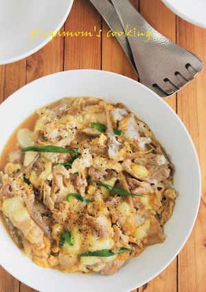 スマートチーズと豚肉の柳川風-レシピのメイン写真