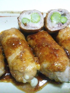 アスパラとチーズの豚肉巻き-レシピのメイン写真