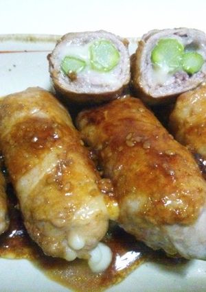 アスパラとチーズの豚肉巻き-レシピのメイン写真