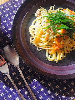 白だしで和風パスタ-レシピのメイン写真