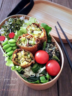リメイク☆野菜炒めde☆お弁当春巻き☆-レシピのメイン写真
