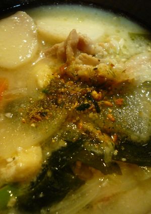 豚肉たっぷり酒粕入り豚汁-レシピのメイン写真