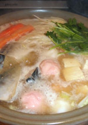 鯖とすり身団子の味噌鍋-レシピのメイン写真
