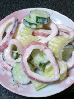 いかとセロリのマヨ醤油あえ-レシピのメイン写真