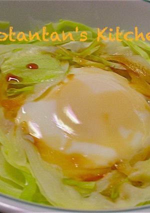 レンジでチン！卵とキャベツでココット風-レシピのメイン写真