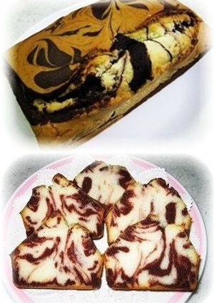 米粉のココアマーブルパウンドケーキ-レシピのメイン写真