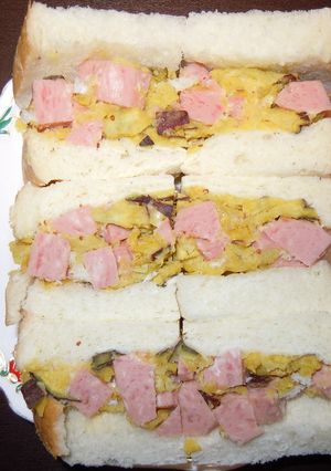 さつまいもとスパムのサンドイッチ-レシピのメイン写真