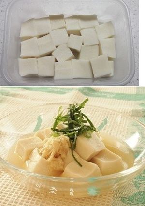 レンジで簡単 まるで絹ごし♪な高野豆腐-レシピのメイン写真