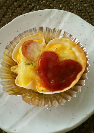 餃子カップで♪ポテトオムレツ-レシピのメイン写真