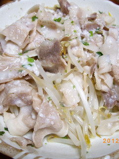 もやしと豚バラ肉の塩麹あえ-レシピのメイン写真