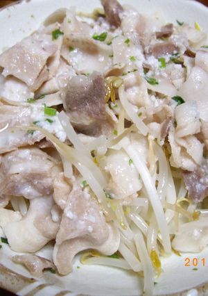 もやしと豚バラ肉の塩麹あえ-レシピのメイン写真
