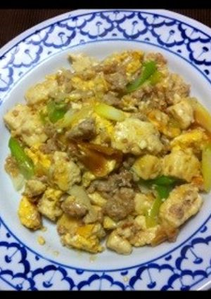 お豆腐の親子炒め-レシピのメイン写真