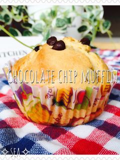 風味up!チョコチップマフィン-レシピのメイン写真