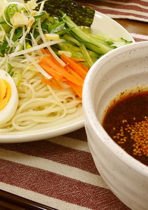 ピリ辛～！広島つけ麺。-レシピのメイン写真