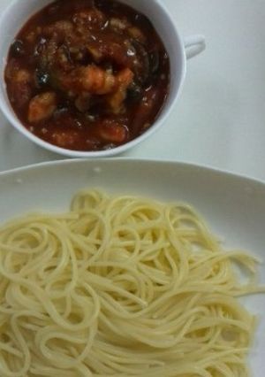 海老のトマトソースつけパスタ-レシピのメイン写真