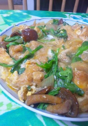 節約！キノコと油揚げできつね丼-レシピのメイン写真