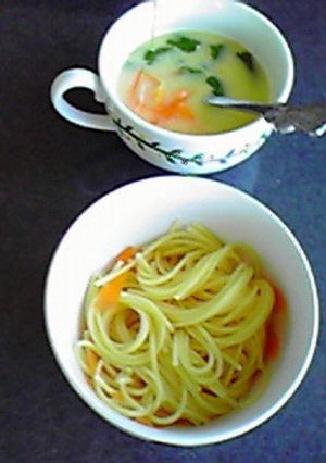 簡単すぐでき☆野菜のコンポタつけパスタ♪-レシピのメイン写真