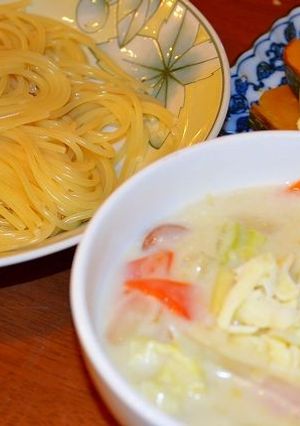お鍋一つで簡単！コーンクリームパスタ-レシピのメイン写真