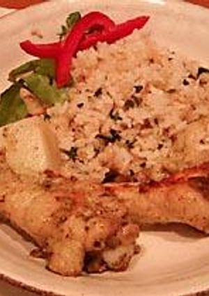 鶏のバジル焼き&クレソンピラフ-レシピのメイン写真