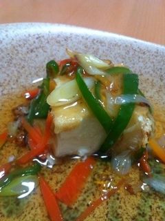 絹厚揚げの野菜あんかけ-レシピのメイン写真
