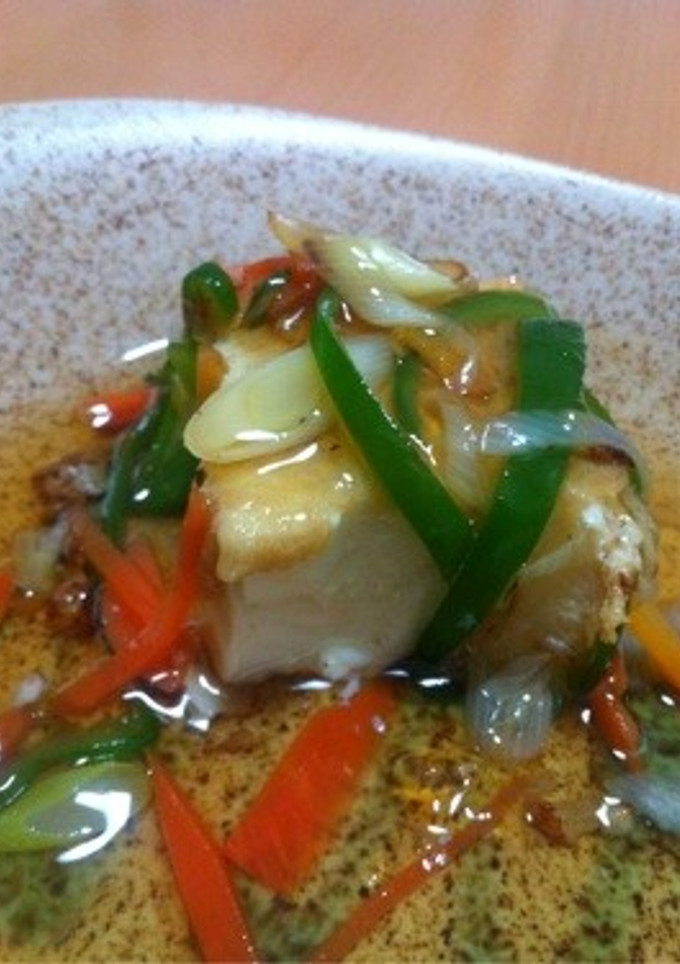 絹厚揚げの野菜あんかけ-レシピのメイン写真