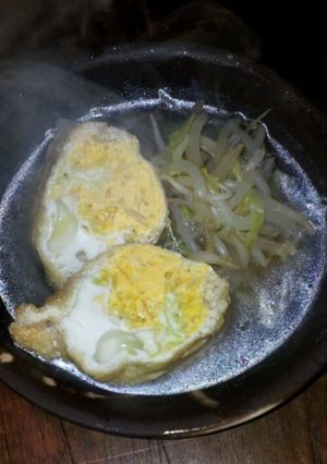 簡単！油揚げのきんちゃく卵☆-レシピのメイン写真
