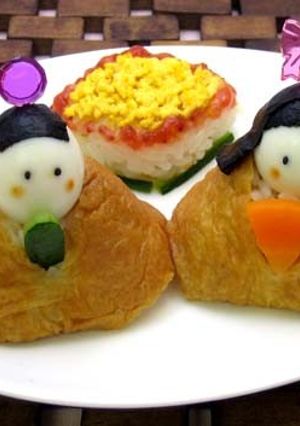 ひな祭りパーティーに✿おひなさまいなり-レシピのメイン写真