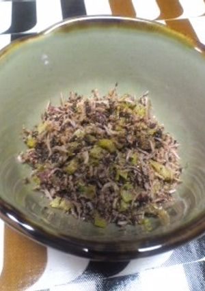大根葉としらすのかつお梅ふりかけ-レシピのメイン写真