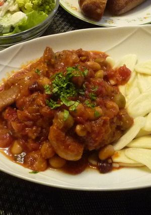 塩麹＆味噌de☆スペアリブと豆のトマト煮-レシピのメイン写真