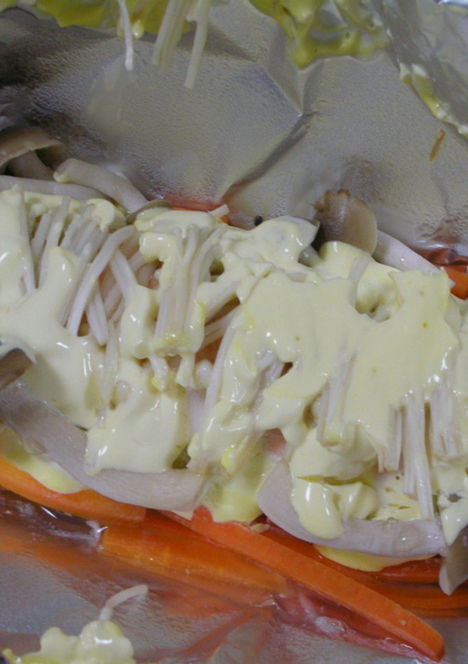 マヨ頼み！鮭のホイル焼き-レシピのメイン写真