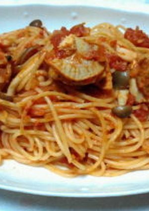 ★ホタテとシメジのトマトパスタ★-レシピのメイン写真