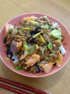 鮭納豆丼-レシピのメイン写真