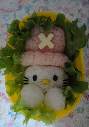キャラ弁　チョッパーキティちゃん-レシピのメイン写真