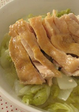 簡単☆塩麹で鶏肉の白菜蒸し-レシピのメイン写真