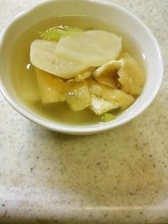 かぶと油揚げの簡単煮物♡-レシピのメイン写真