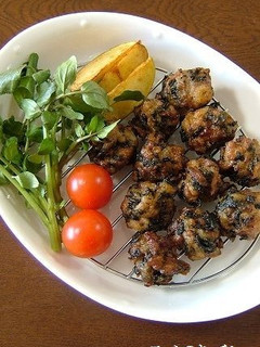 磯の香り♪あおさと豚肉のコロコロ揚げ-レシピのメイン写真