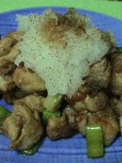 鶏肉とねぎのおろし・山椒風味-レシピのメイン写真