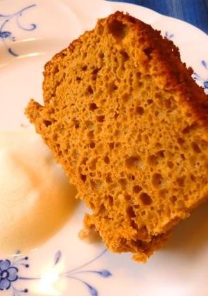 ノンオイル！ずぼらな味噌シフォンケーキ-レシピのメイン写真