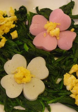 ほうれん草の花畑おひたし-レシピのメイン写真