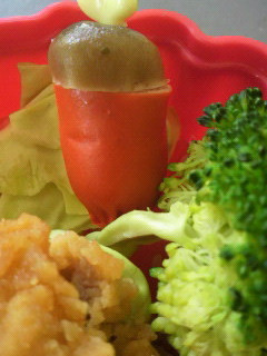 簡単!キャラ弁おかず♪ウインナーできのこ-レシピのメイン写真