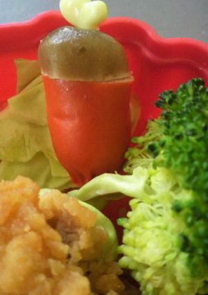 簡単！キャラ弁おかず♪ウインナーできのこ-レシピのメイン写真