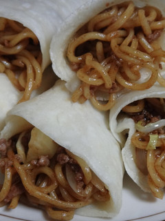 コナモン手巻き~焼きそばの巻!-レシピのメイン写真