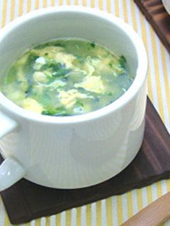 簡単!青菜のたまごスープ-レシピのメイン写真