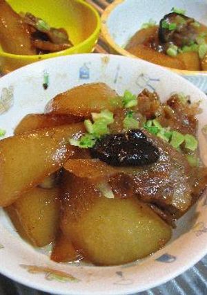 豚バラスライスで★乱切り大根の煮物★-レシピのメイン写真