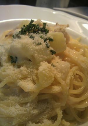 帆立とジャガイモのクリーム　スパゲティ-レシピのメイン写真
