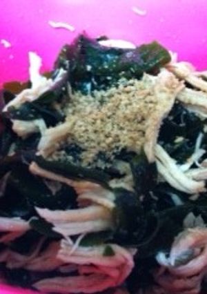 鶏胸肉とわかめの和え物-レシピのメイン写真