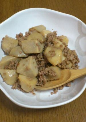 ★里芋のニンニクそぼろ煮-レシピのメイン写真