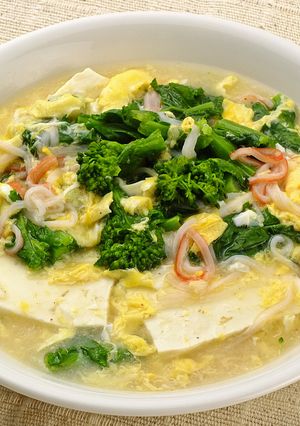 菜の花の玉子あんかけ豆腐-レシピのメイン写真