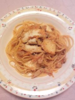 意外な組み合わせ?豚キムチパスタ-レシピのメイン写真