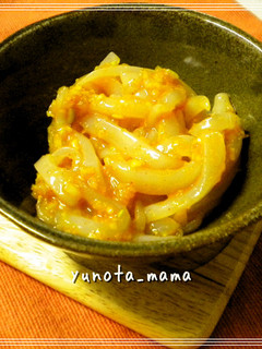 お酒の肴に♡烏賊の味噌和え-レシピのメイン写真